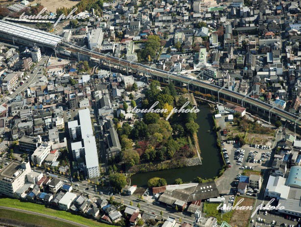 紅葉の淀城跡と淀城跡公園(2011/11)