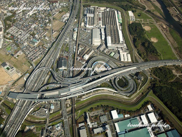 名神高速道路,京滋バイパス,大山崎JCT(2011/11)