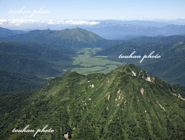 燧ケ岳より尾瀬ヶ原,至仏山(尾瀬国立公園,日本百景)(2012/8)