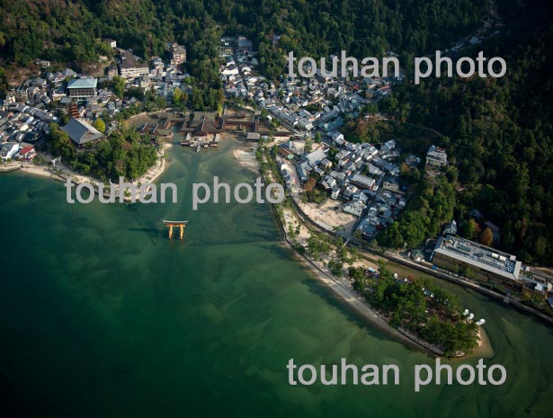 清盛神社と厳島神社(世界遺産)と大鳥居,豊国神社本殿(2013/10)