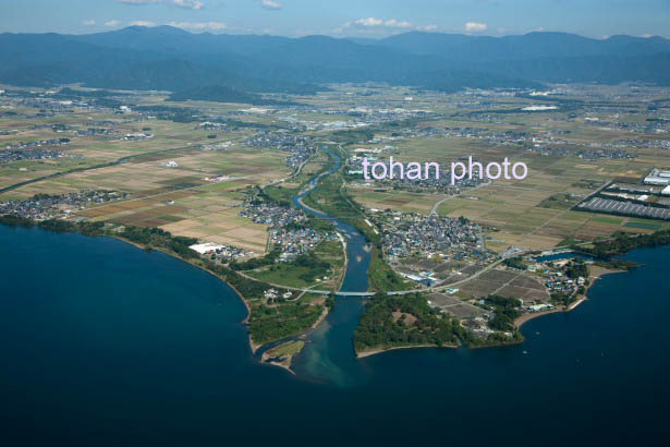 琵琶湖より姉川河口の三角州(2014/10)