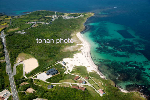 角島(角島大浜海水浴場より角島灯台公園)(2014/9)