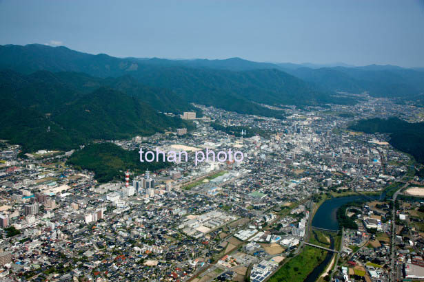 山口駅と山口市街地(2014/9)