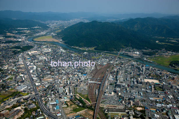 新山口駅より山口市街地(2014/9)