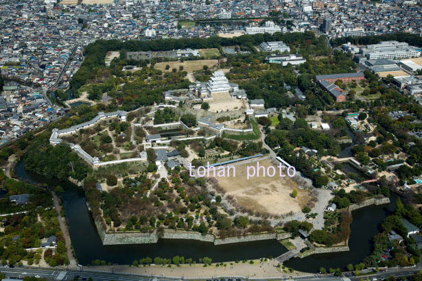 姫路城(白鷺城)全景,世界遺産,日本百名城,特別史跡(2015/10)