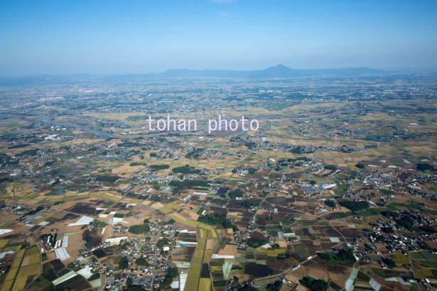 関東平野(結城市大木付近より筑波山)(2015/9)