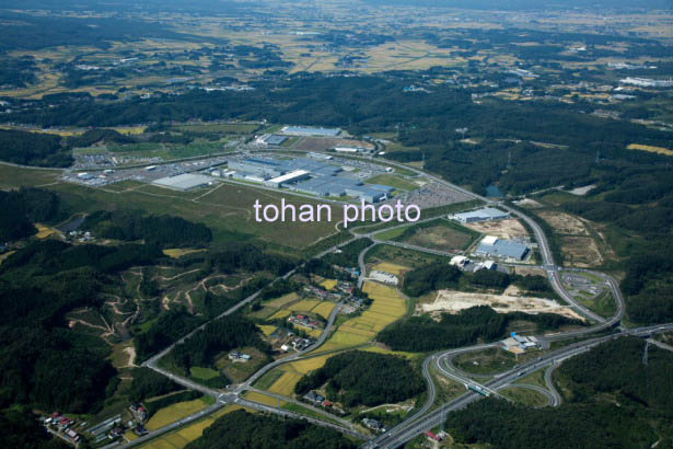 大衡ＩＣ(東北自動車道)より第二仙台北部中核工業団地,トヨタ自動車東日本方面(2015/9)