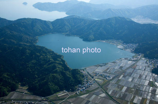 余呉湖と琵琶湖(2015/5)