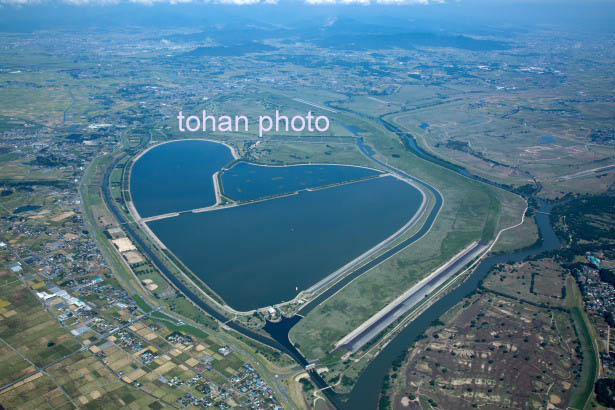 渡良瀬遊水地(谷中湖)と渡良瀬川(2015/9)