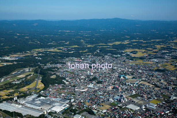 黒磯駅と黒磯の街並み(2015/9)