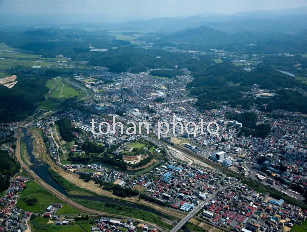 白河駅と城山公園周辺(2016/8)