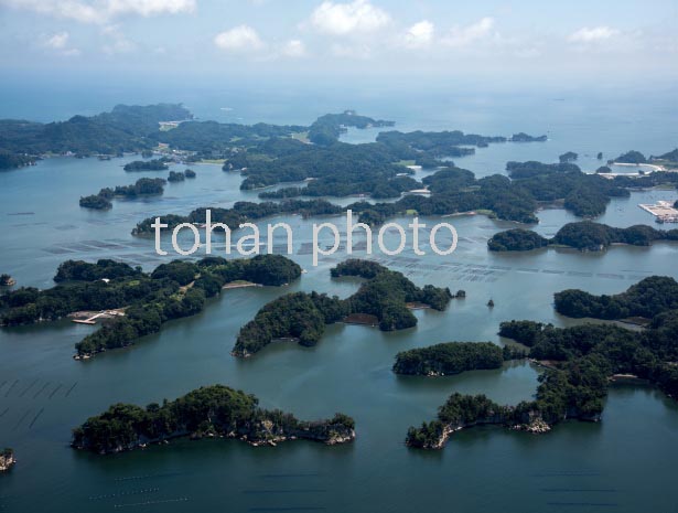 松島湾と松島の島々(朴島,鷺島,大森島周辺）日本三景(2016/8)