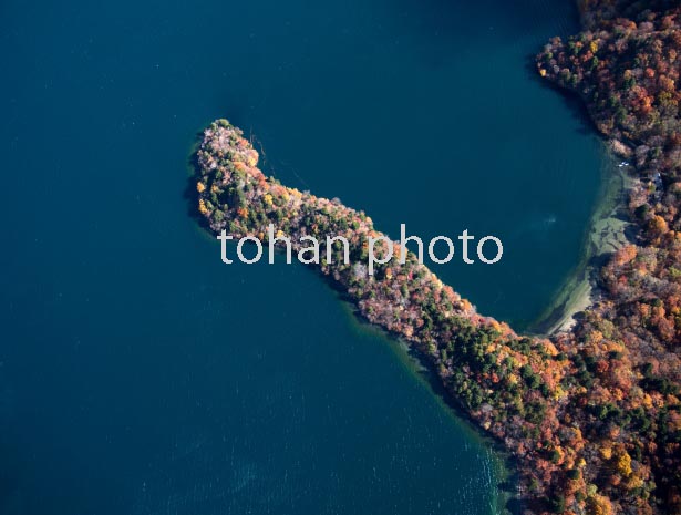 紅葉の八丁出島と中禅寺湖(日光国立公園)(2016/11)