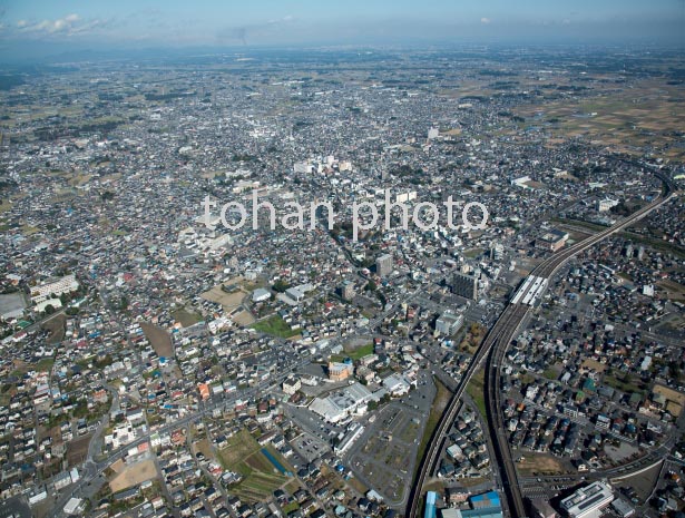 栃木市街地と栃木駅周辺(2016/11)