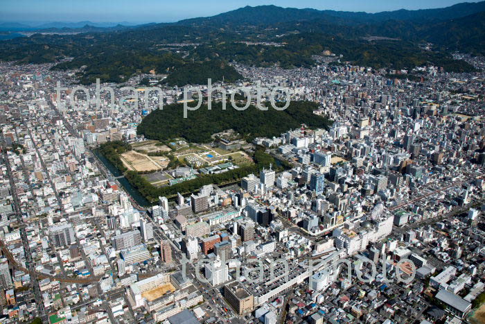 松山市街地(松山駅と松山城)周辺(2018/10)