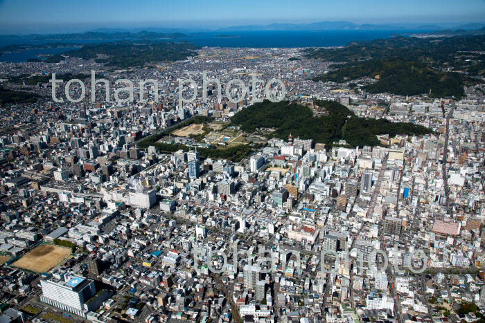 松山市街地(松山駅と松山城)周辺(2018/10)