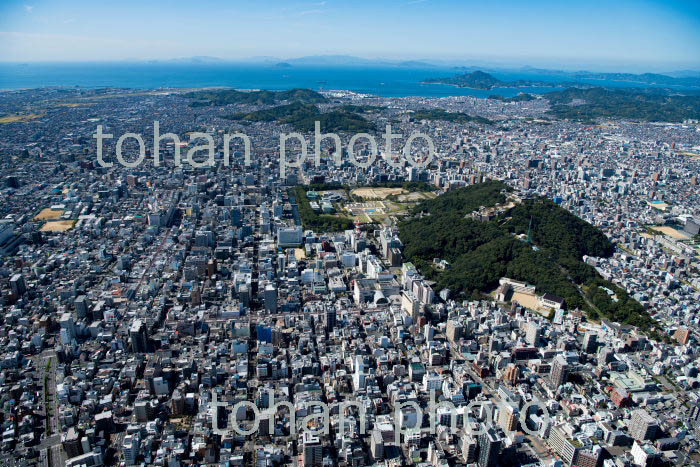 松山市街地(松山駅と松山城)周辺(2018/10)