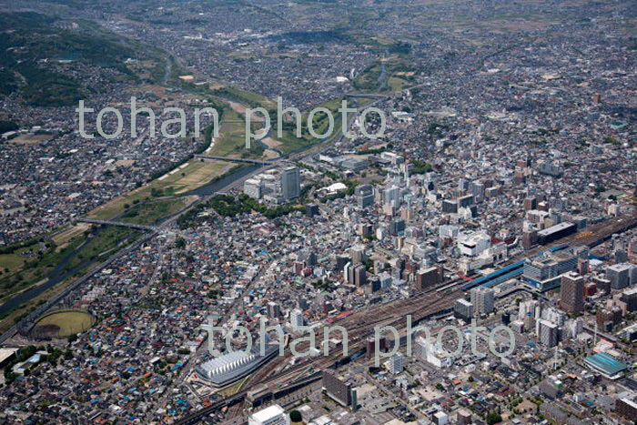 高崎駅と高崎市街地周辺(2018/5)