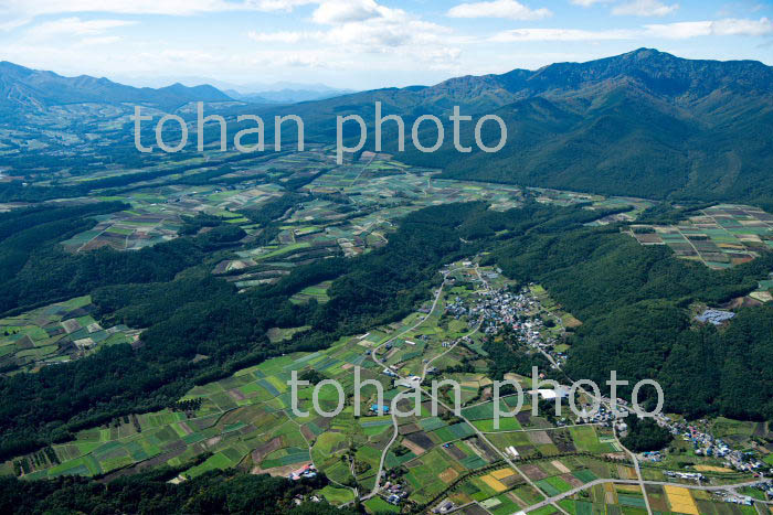 嬬恋村の高原野菜地区(干俣地区より茨木山,四阿山方面)(2018/10)