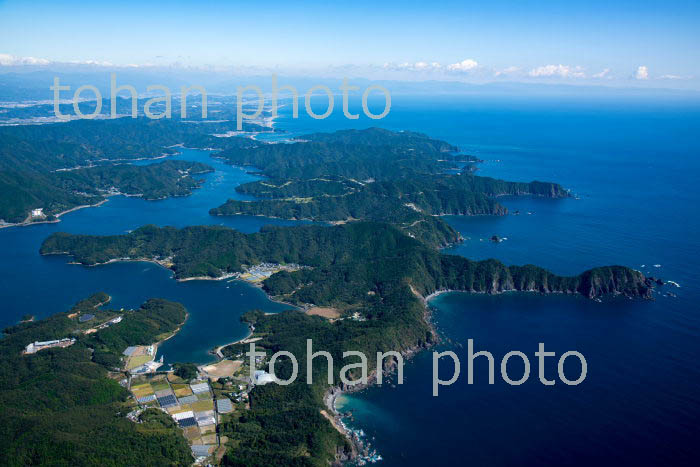 浦ノ内湾と横浪県立自然公園(リアス式海岸線)(2018/10)