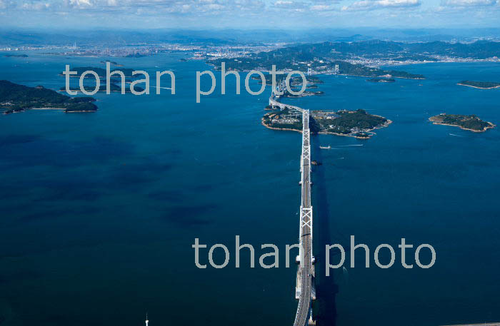 瀬戸大橋(本州四国連絡橋児島・坂出ルート)香川より岡山方面(2018/10)