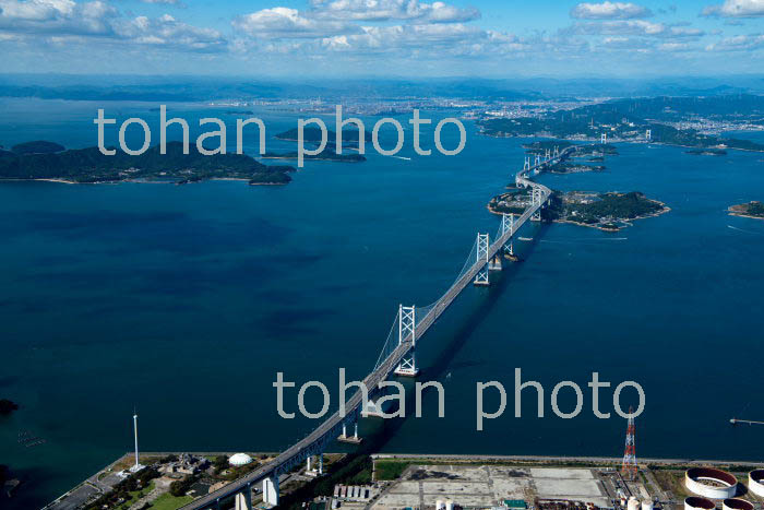 瀬戸大橋(本州四国連絡橋児島・坂出ルート)香川より岡山方面(2018/10)