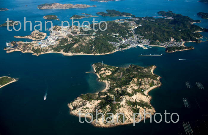 直島,荒神島(精錬所跡)と瀬戸内海(瀬戸内海国立公園)(2018/10)