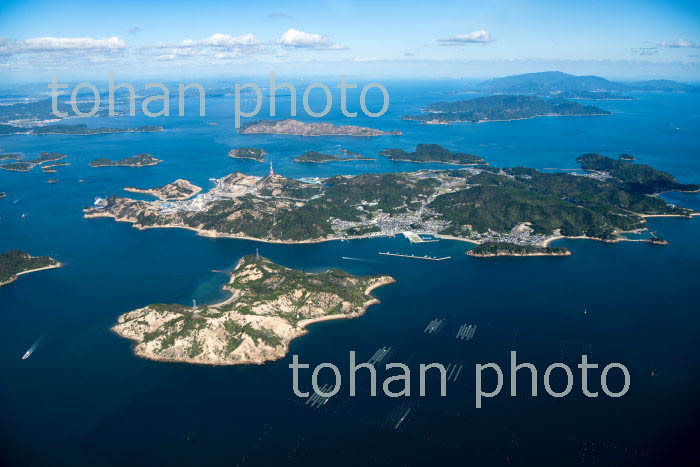 直島,荒神島(精錬所跡)と瀬戸内海(瀬戸内海国立公園)(2018/10)