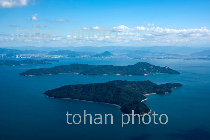 瀬戸内海の島々(手島,広島より坂出方面)(2018/10)