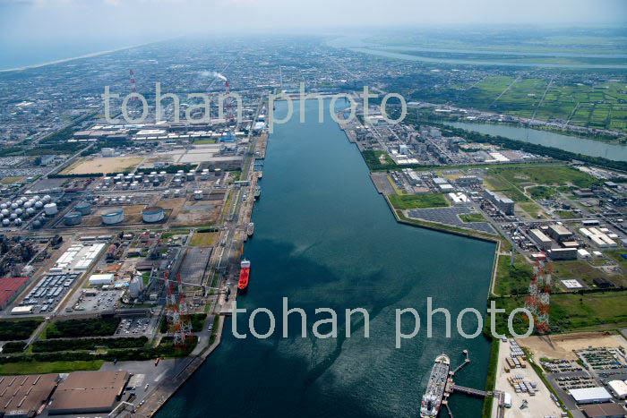 鹿島港と鹿島工業地区(2019/8)