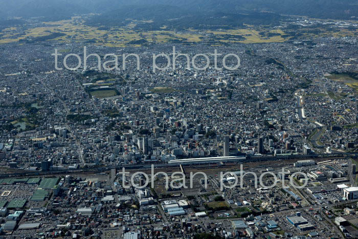 郡山駅と郡山市街地(2021/10)