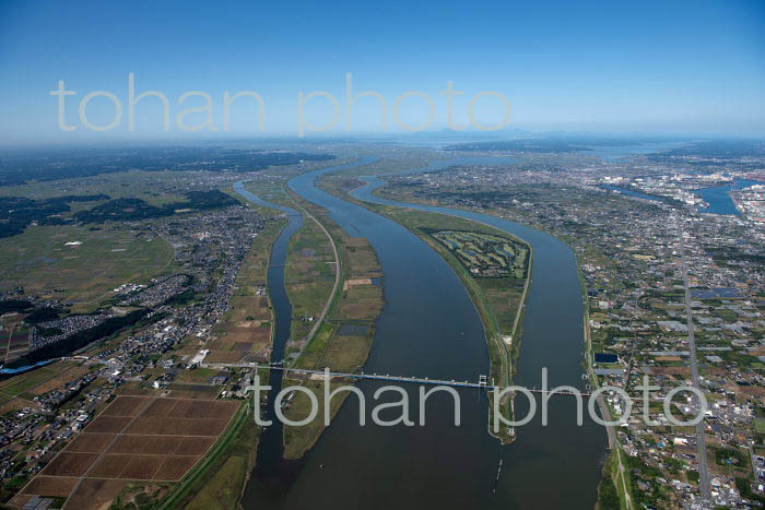 利根川(利根川大橋より上流方面)(2021/10)