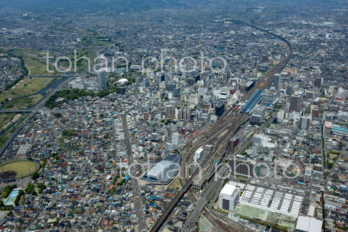 高崎駅周辺と高崎の街並み(2022/05)