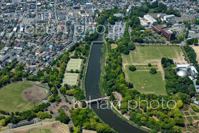 鶴生田川と鯉のぼり,つつじが岡第二公園周辺(2022/05)