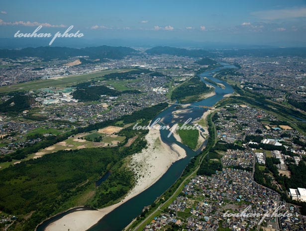 木曽川と南派川合流地区周辺(2012/8)