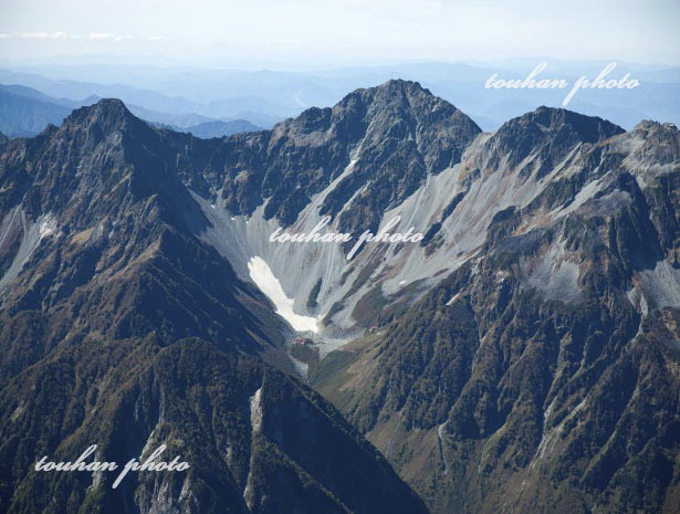 (穂高連峰)奥穂高岳,涸沢岳,涸沢のカール(2011/10)