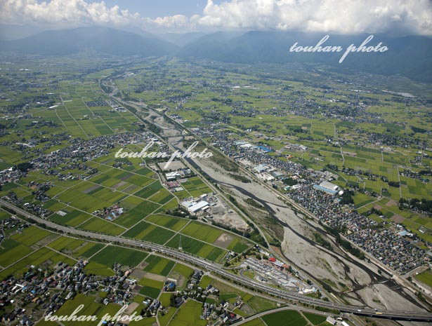 梓川(梓川橋より乗鞍方面)(2012/8)