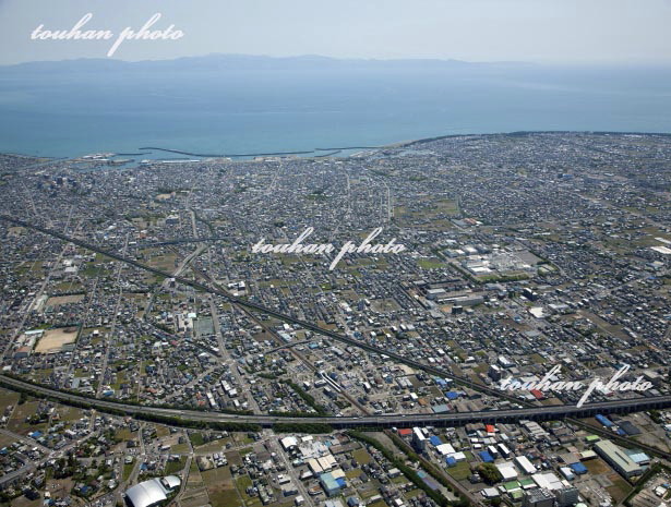 藤枝市街地より焼津港と駿河湾(2012/5)