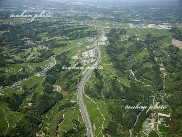 東名高速道路,牧之原サービスエリアと牧之原台地(2012/5)