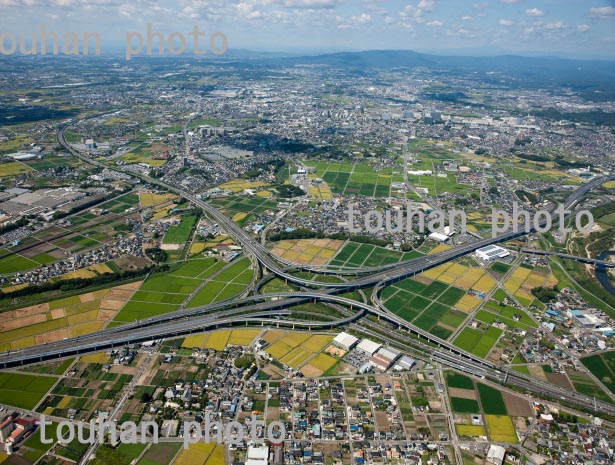 豊田ＪＣＴより豊田市街地方面(2013/8)