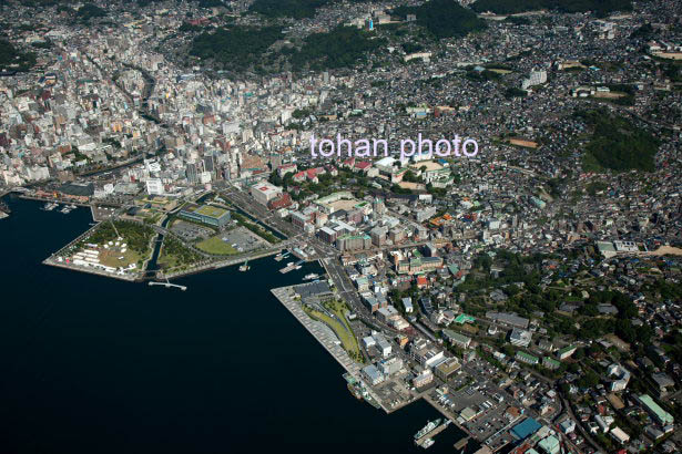 グラバー園と長崎港松が枝と国際ターミナル,出島周辺(2014/9)