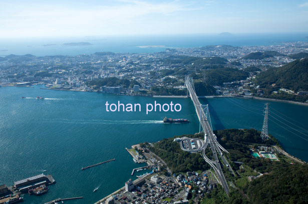 関門橋(門司港ICより下関方面)(2015/10)