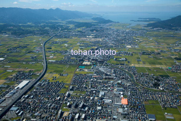 糸島市街地より船越湾方面(2015/10)