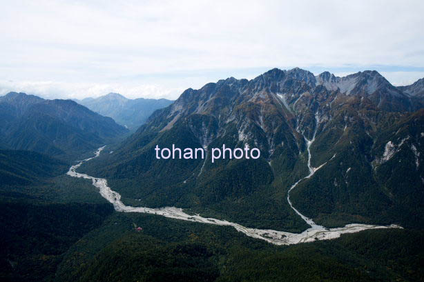 上高地(梓川と明神岳,前穂高岳,奥又白谷方面)(2015/9)