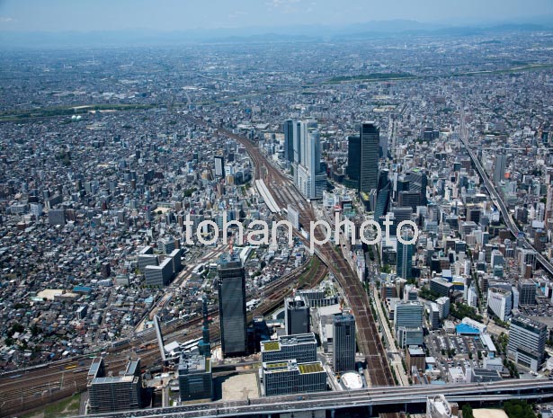 米野周辺より名古屋駅と名古屋市街地(2016/6)