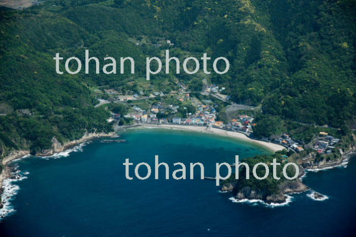 岩地海水浴場と岩地温泉周辺(2017/5)