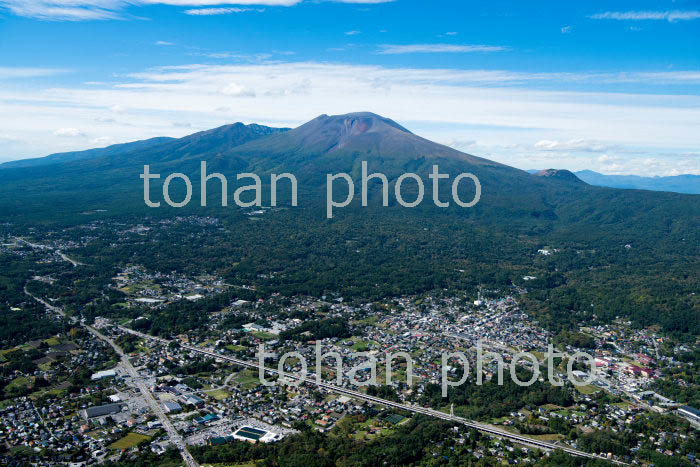 中軽井沢駅周辺より浅間山(上信越高原国立公園,日本百名山)(2018/10)