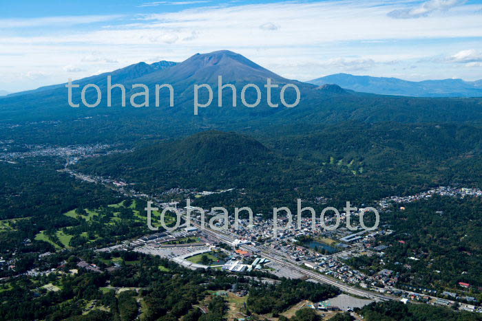 中軽井沢駅周辺より浅間山(上信越高原国立公園,日本百名山)(2018/10)