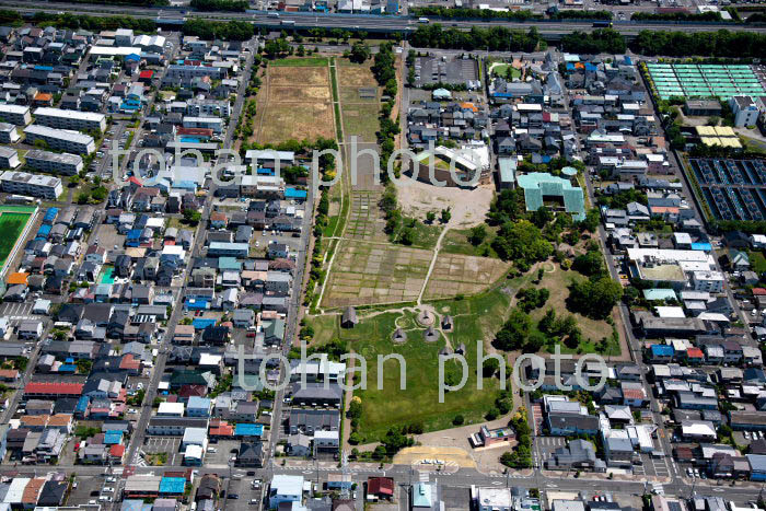 登呂遺跡(国指定特別史跡)と登呂公園,静岡市立登呂博物館(2018/6)