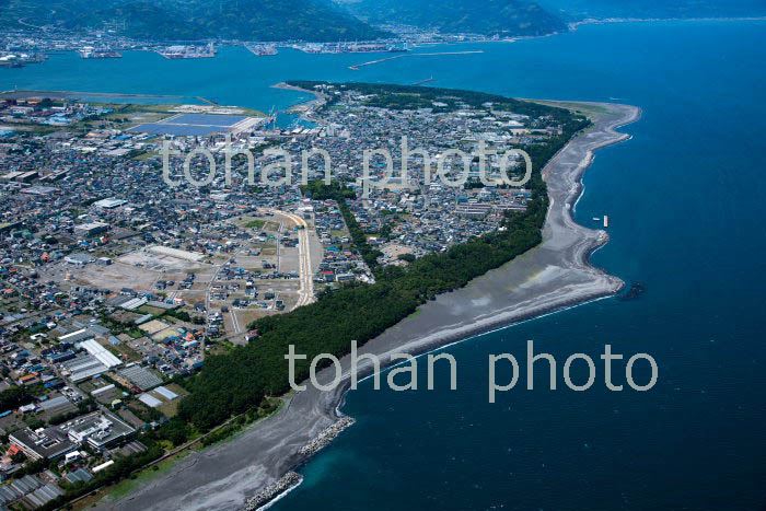 三保松原,羽衣公園と三保の街並みと駿河湾(2018/6)